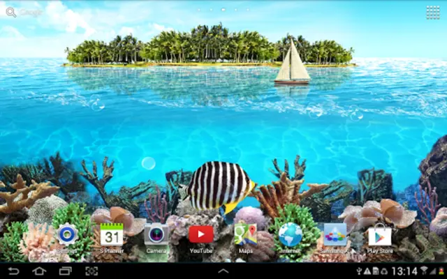 Tropical Ocean Wallpaper Lite android App screenshot 0