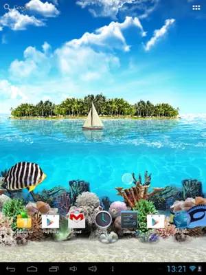 Tropical Ocean Wallpaper Lite android App screenshot 1